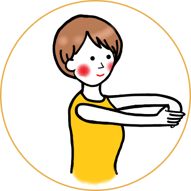 テニスひじストレッチ